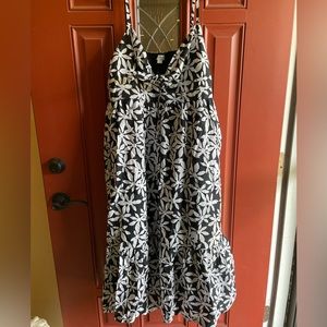 J Crew Factory tie front cutout midi dress